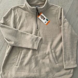 32 Degrees Women's Beige Zip-Up Sweater